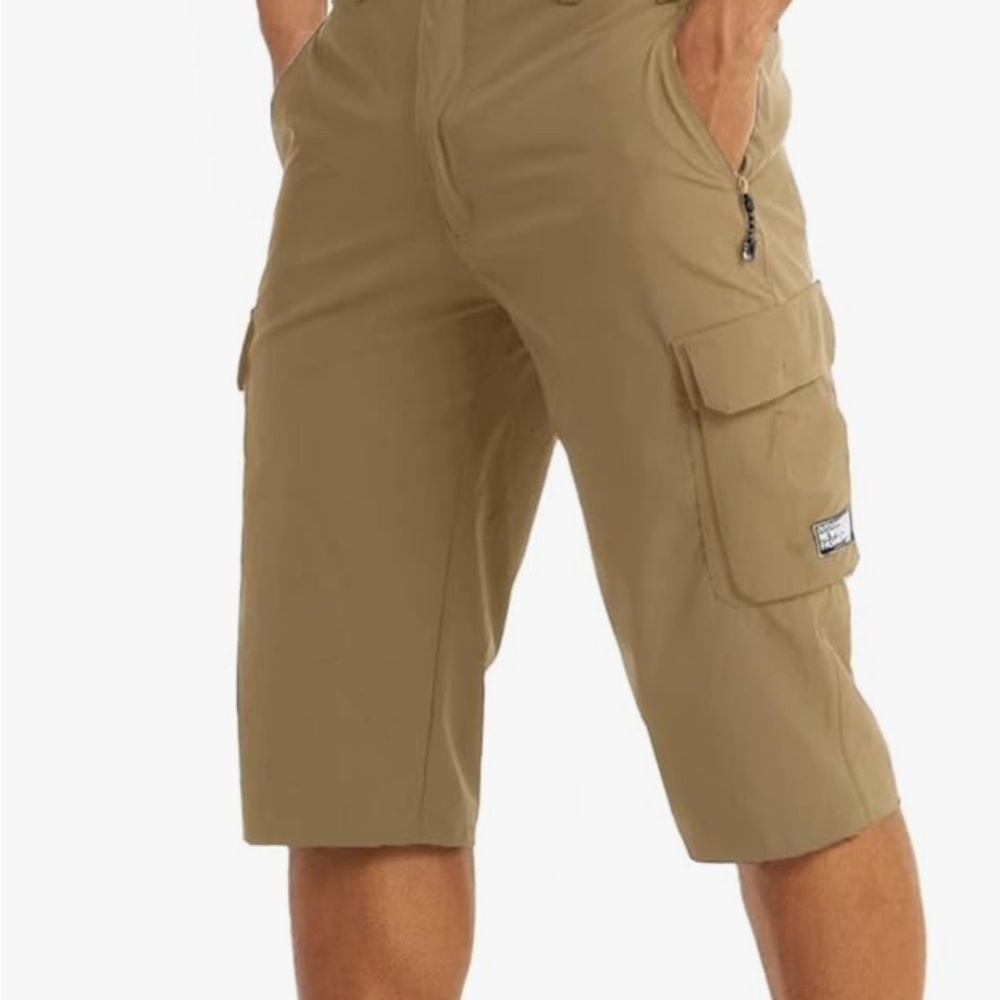 2 pair Men's Tan Cargo Shorts